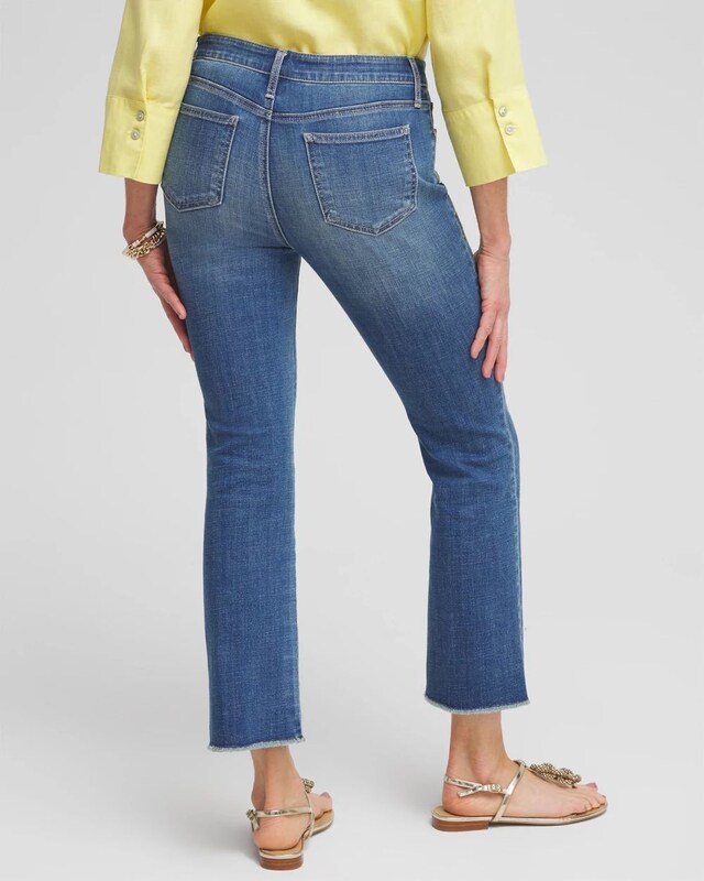 Girlfriend Embroidered Kick Flare Jeans - image 3